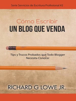 cover image of Cómo Escribir un Blog que Venda